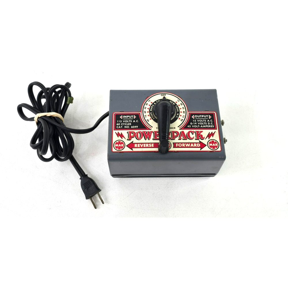 Vintage MARX Power Pack Train Transformer # 6049 Tested